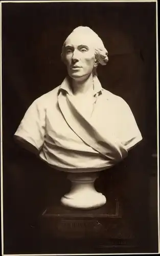 Foto Ak Plastik, Büste von J. A. Houdon