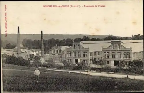 Ak Bonnières-sur-Seine Yvelines, L'Usine