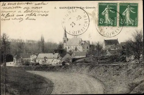 Ak Sasnieres Loir et Cher, Vue Generale