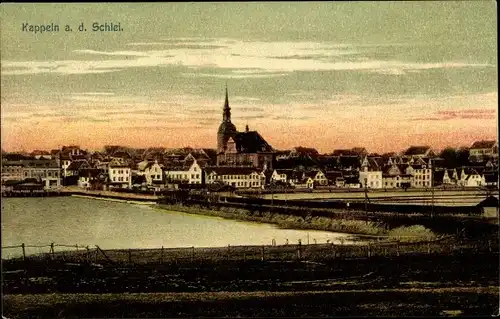 Ak Kappeln an der Schlei, Teilansicht