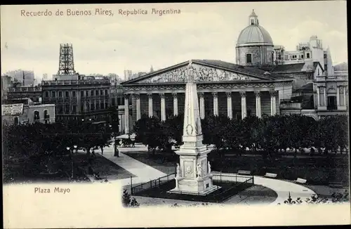 Ak Buenos Aires Argentinien, Plaza Mayo