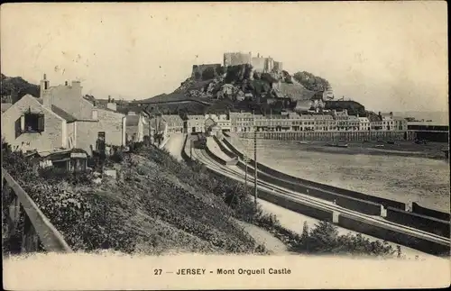 Ak Jersey Kanalinseln, Mont Orgueil Castle