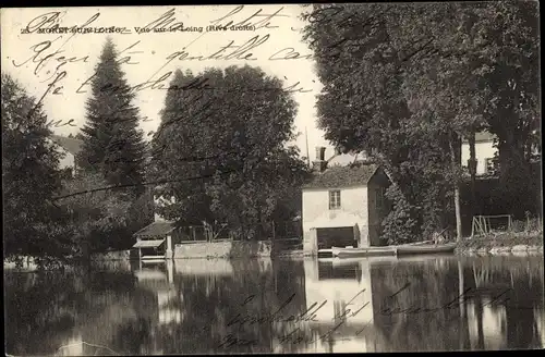 Ak Moret-sur-Loing Seine et Marne, Vue sur le Loing