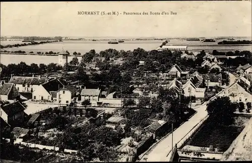 Ak Mormant Seine et Marne, Panorama des Bouts d'en Bas