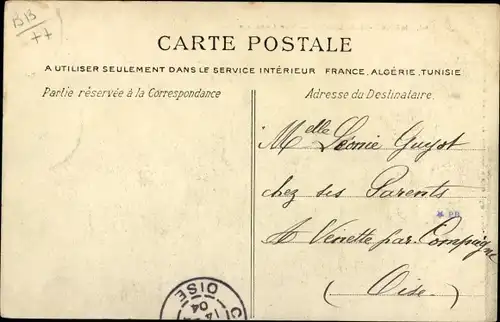 Ak Moret-sur-Loing Seine et Marne, Vue generale