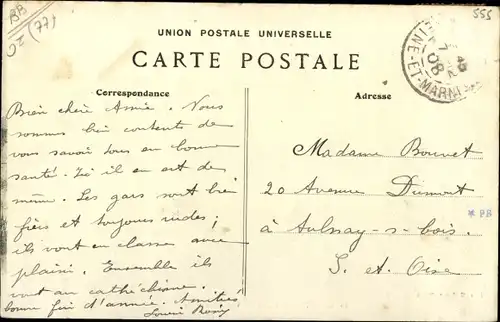 Ak Moret-sur-Loing Seine et Marne, Vue d'ensemble