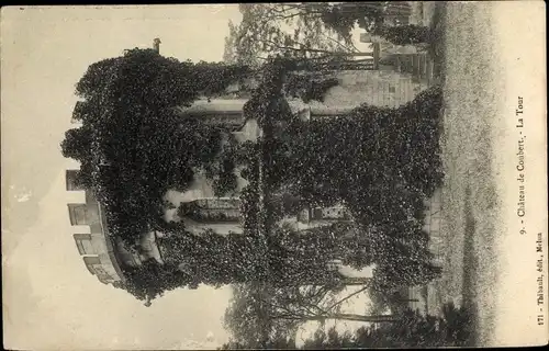 Ak Coubert Seine et Marne, Chateau, la Tour