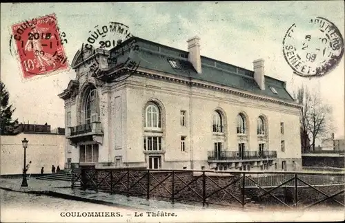 Ak Coulommiers Seine et Marne, Le Theatre
