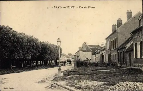 Ak Bray sur Seine Seine et Marne, Rue des Filoirs