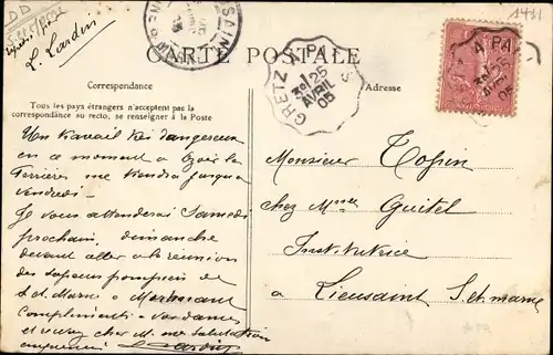 Ak Combault Seine er Marne, Le Chateau