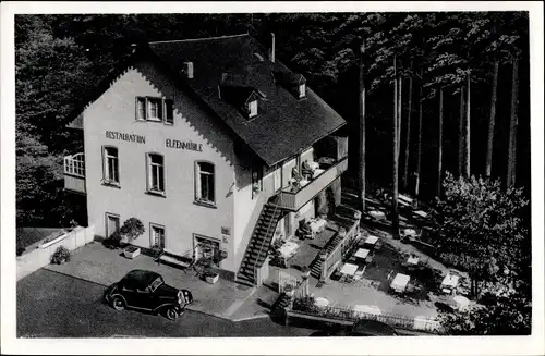 Ak Bad Bertrich an der Mosel Eifel, Cafe Restaurant Elfenmühle, Außenansicht