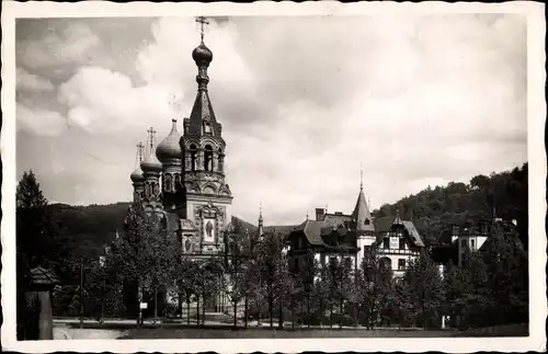 Ak Karlovy Vary Karlsbad Stadt, Russische Kirche