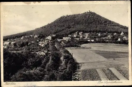 Ak Schönbach Görlitz, Blick auf die Landeskrone