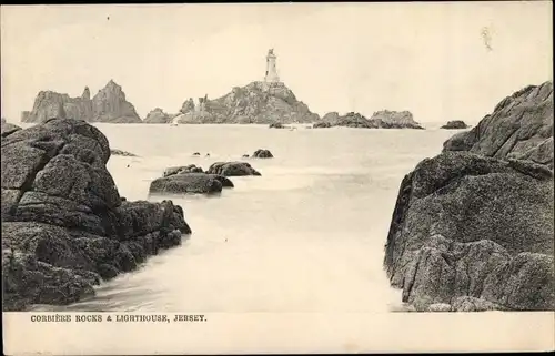 Ak Kanalinsel Jersey, Corbiere Rocks and Lighthouse