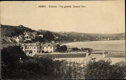 Ak Kanalinsel Jersey, St Aubin, Vue generale, General View
