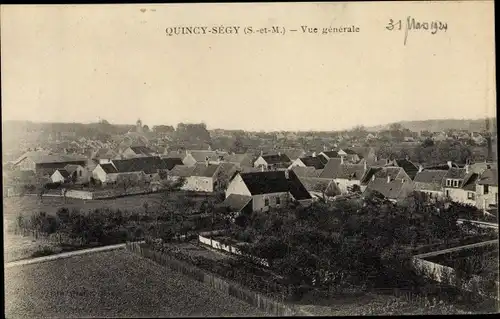 Ak Quincy Segy Seine et Marne, Vue generale