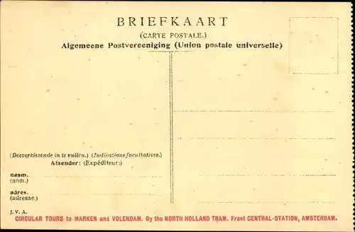 Ak Volendam Nordholland Niederlande, Fischerboote im Hafen, Segelboote