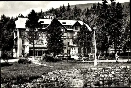 Ak Region Königgrätz, Riesengebirge, Krkonose, Spindleruv Mlyn, Hotel Savoy