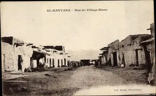 Ak El Kantara El Qantara Ägypten, Rue du Village Blanc