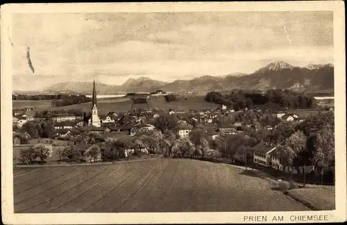 Ak Prien am Chiemsee Oberbayern, Gesamtansicht