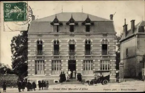 Ak Marcillat Allier, Grand Hotel, Auto, Villa