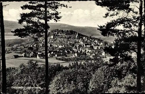 Ak Eversberg Meschede im Hochsauerlandkreis, Gesamtansicht