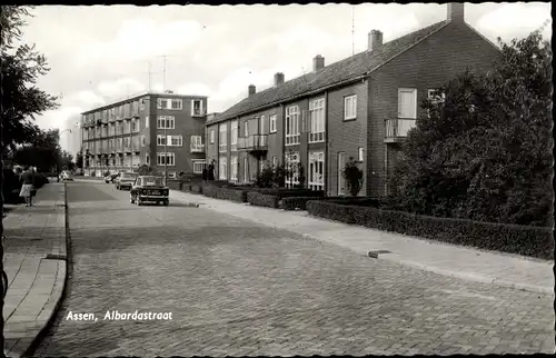 Ak Assen Drenthe Niederlande, Albardastraat