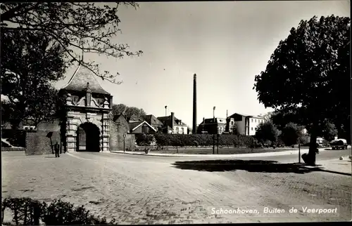 Ak Schoonhoven Südholland Niederlande, Buiten de Veerpoort