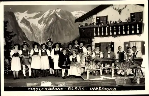 Ak Innsbruck in Tirol, Tirolerbühne, Blaas