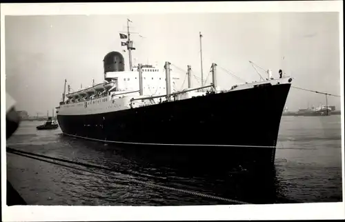 Foto Ak Steamer Saxonia, Dampfschiff, Cunard Line