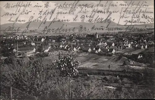 Ak Kirchheim unter Teck Hessen, Blick auf den Ort