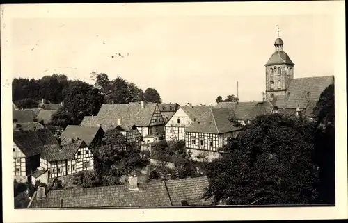 Ak Tecklenburg in Westfalen, Blick auf den Ort, Kirche