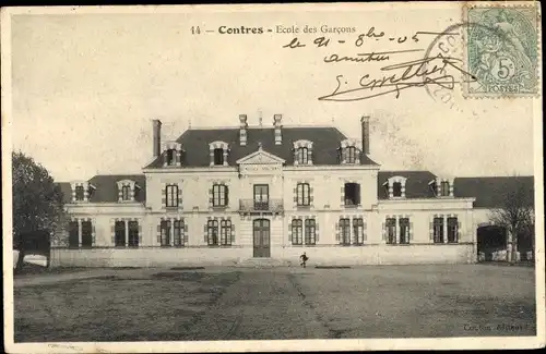 Ak Contres Loir-et-Cher, Ecole des Garcons