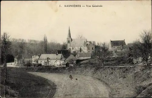 Ak Sasnieres Loir et Cher, Vue Generale