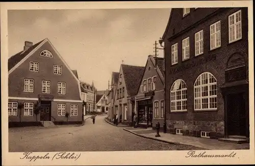 Ak Kappeln an der Schlei, Rathausmarkt