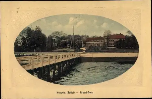 Präge Passepartout Ak Kappeln an der Schlei, Strandhotel