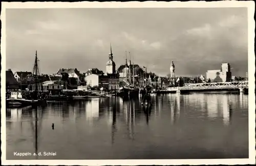 Ak Kappeln an der Schlei, Blick auf den Ort, Wasserturm