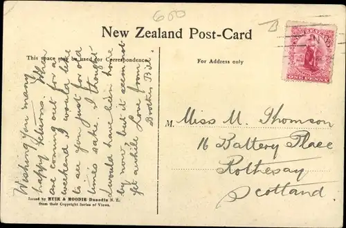 Postcard Queenstown Neuseeland, Lake Wakatipu