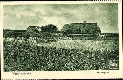 Ak Westerland auf Sylt, Friesengehöft