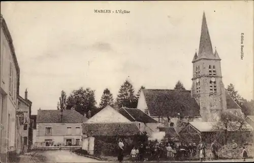 Ak Mables Seine-et-Marne, Kirche