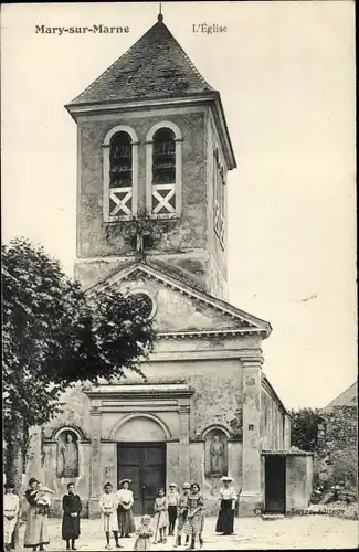 Ak Mary-sur-Marne, Kirche