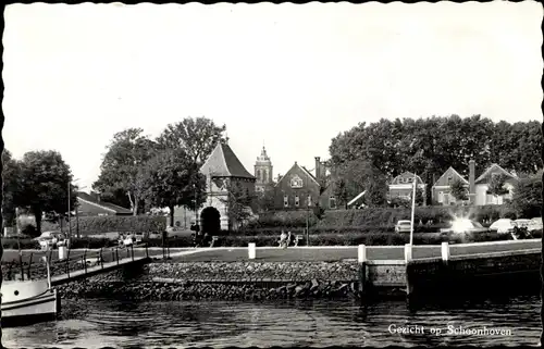 Ak Schoonhoven Südholland Niederlande, Teilansicht