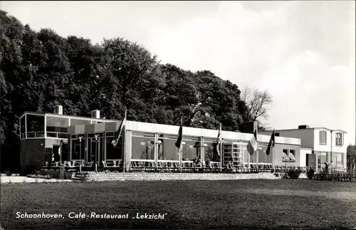 Ak Schoonhoven Südholland Niederlande, Café Restaurant Lekzicht