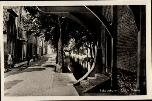 Ak Schoonhoven Südholland Niederlande, Oude Haven