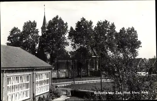 Ak Rockanje aan Zee Südholland Niederlande, Ned. Herv. Kerk