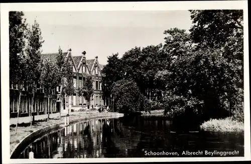 Ak Schoonhoven Südholland Niederlande, Albrecht Beylinggracht