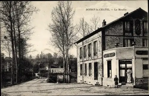 Ak Boissy-le-Châtel Seine et Marne, Le Moulin