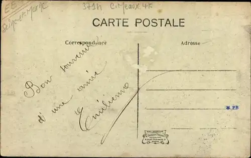 Ak Penchard Seine et Marne, Rue de Meaux, Kutsche