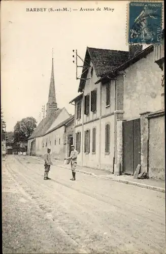 Ak Barbey Seine et Marne, Avenue de Misy