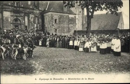 Ak Bonnelles Yvelines, Equipage de Ville, Benediction de la Meute